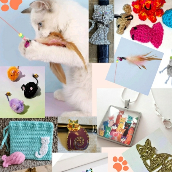 Cat Mom Accessories Box for Her Cat themed Treats and Toys for Kitty Cats - Picture 6 of 12